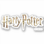 Gold Harry Potter Logo Sticker (Voorkant)