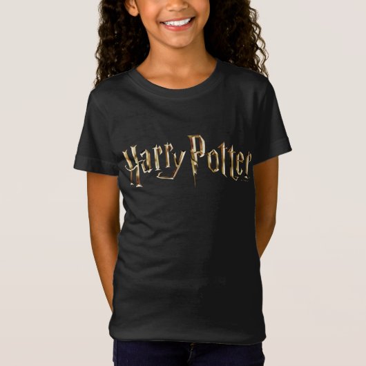 Gold Harry Potter Logo T-shirt (Voorkant)