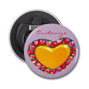 Gold hart Thunder_Cove Button Flesopener