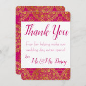 Gold  - Hartelijk dank Kaart (Voorkant / Achterkant)