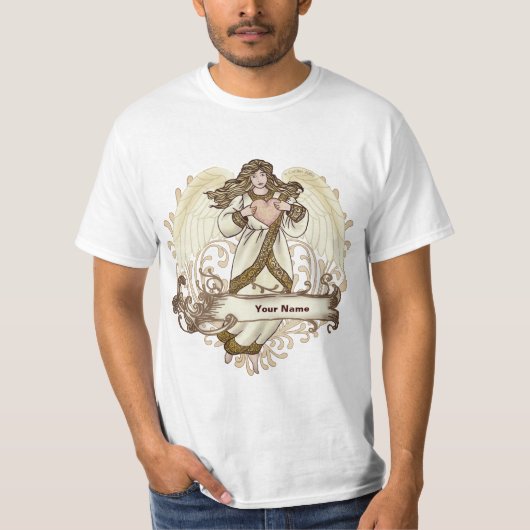 Gold Heart Angel  T-shirt (Voorkant)
