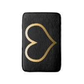 Gold Heart Badmat (Voorkant Verticaal)