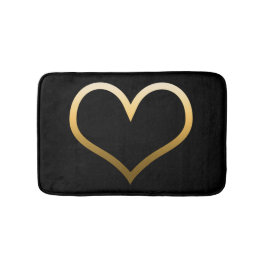 Gold Heart Badmat