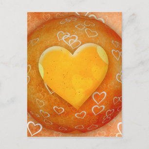 Gold Heart Briefkaart