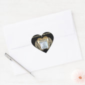 Gold Heart Foto Memorial Heart Hart Sticker (Envelop)