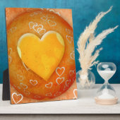 Gold Heart Fotoplaat (Zijkant)