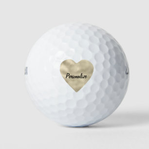 Gold Heart Golfballen