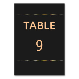 Gold Heart Homme Mariage Numéro de table