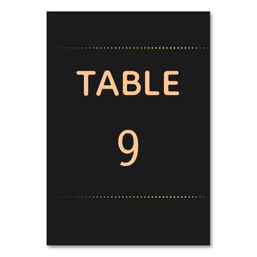 Gold Heart Homme Mariage | Numéro de table (Par défaut)