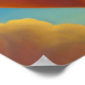 Gold Heart in het Poster Clouds (Hoek)