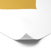 Gold Heart - Kunstafdrukken - Decor Poster (Hoek)