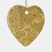 Gold Heart Love Ornament (Rechts)