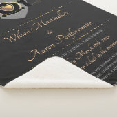 Gold Heart Male Wedding Invite Keepomwille Sherpa Deken (3/4)