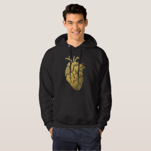  Gold Heart Mannen Hooded Sweatshirt