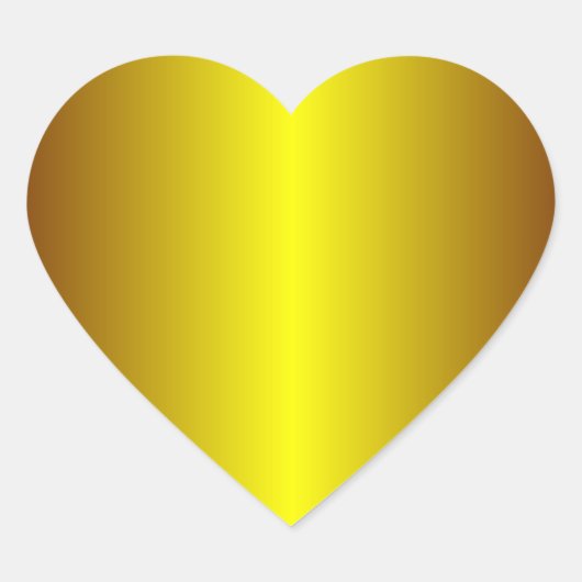 Gold Heart Sticker (Voorkant)