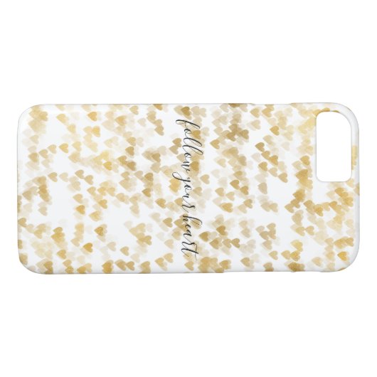 Gold Hearts Case-Mate iPhone Case (Achterkant (Horizontaal))