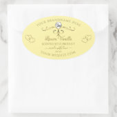 Gold  Hearts Cream Product Labels met Logo (Tas)