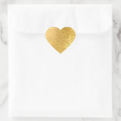 Gold Hearts Elegant Blank Sjabloon Jouw tekst toev Hart Sticker (Tas)