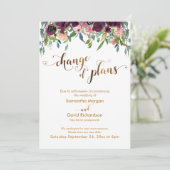 Gold Hearts Floral Changement de plans Carte Maria (Debout devant)