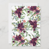 Gold Hearts Floral Changement de plans Carte Maria (Dos)