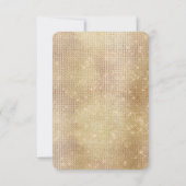 Gold Hearts Glam Sparkle Wedding RSVP (Dos)