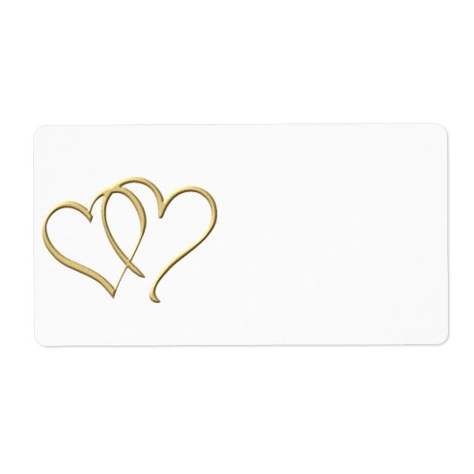 Gold Hearts Labels (Voorkant)