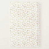 Gold Hearts Personnalisé dire Wedding planner (Dos)