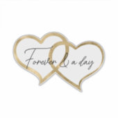 Gold Hearts Sticker (Voorkant)