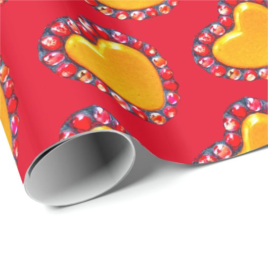 Gold Hearts Thunder_Cove Cadeaupapier (Rol Hoek)