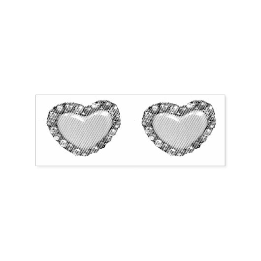 Gold Hearts Thunder_Cove Rubberstempel (Afrduk)