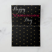 Gold Hearts Valentijnsdag Feestdagen Kaart (Binnen)