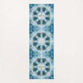 Gold Heilige Kruisspotlight, blauwe Waterverf Yogamat (Voorkant)