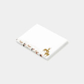 Gold Herfst Moon Rustic Forest Natuur Deer Post-it® Notes (Schuin)