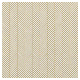 Gold Herringbone Stof
