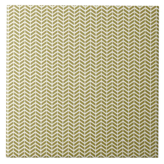 Gold Herringbone Tegeltje (Voorkant)