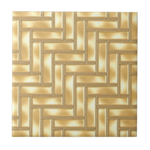 Gold Herringbone Tegeltje