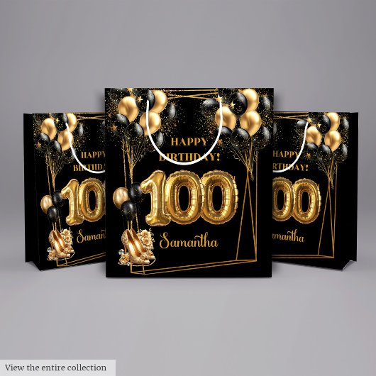 Gold High Heels 100e Anniversaire Cadeau sac ✨
