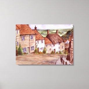 Gold Hill Shaftesbury Canvas afdrukken
