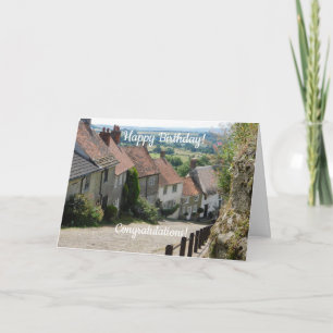 Gold Hill, Shaftesbury, Dorset, Engeland - Verjaar Kaart