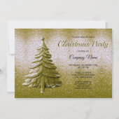 Gold Holiday Ball Invitation (Devant)