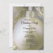 Gold Holiday Ball Invitation (Dos)