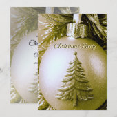 Gold Holiday Ball Invitation (Devant / Derrière)