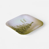 Gold Holiday Christmas Tree Paper Bord (Gebogen)