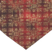 Gold Holiday Kerstmis Metallic Damask Korte Tafelloper (Hoek)