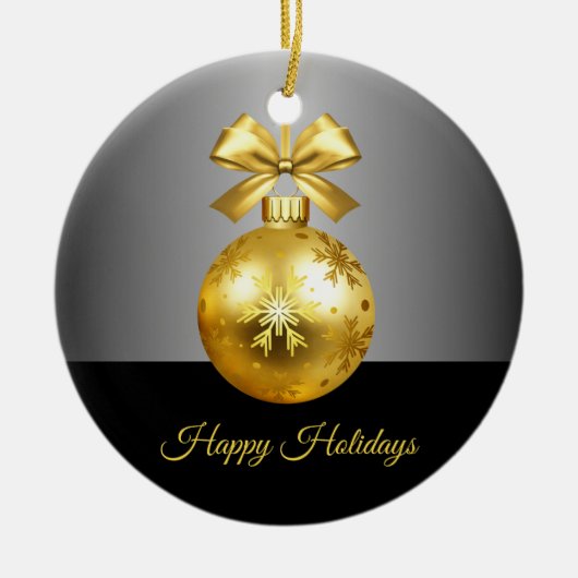 Gold Holiday Ornament (Voorkant)