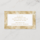 Gold Holographic Script-Visitekaartje Visitekaartje (Achterkant)