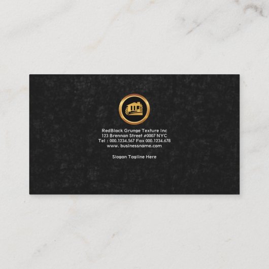 Gold Home Development Manager Building Contractor Visitekaartje (Achterkant)