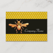 GOLD HONEY BEE / BEEKEEPER APIARIST BEEKEEPING VISITEKAARTJE (Achterkant)