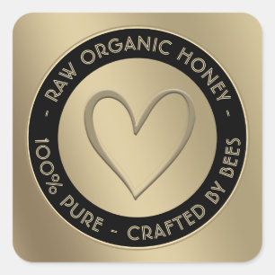 GOLD HONEY BEER LABEL - 100% PUUR GEMAAKT DOOR BIJ