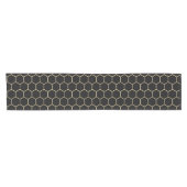 Gold HoneyComb Black Table Runner Korte Tafelloper (Horizontaal)